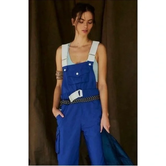 Free People Morning Meadow Onesie Royal Blue Medium - Picture 4 of 16